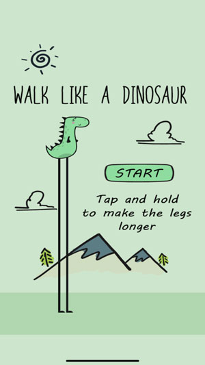 走得像只小恐龙