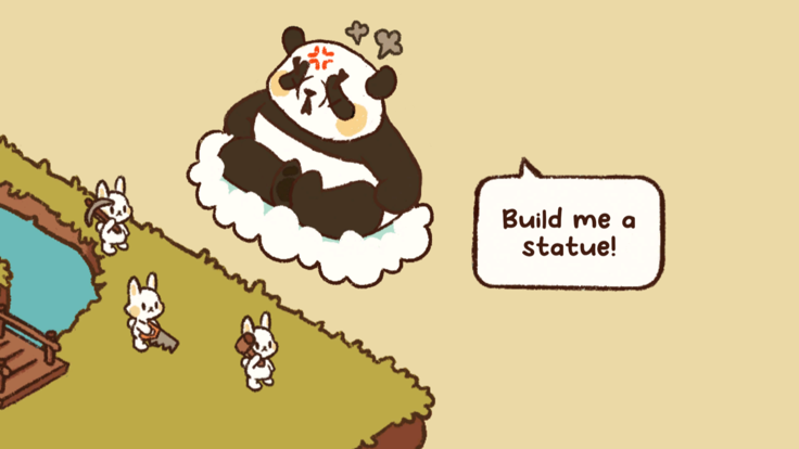 生气熊猫和建造兔